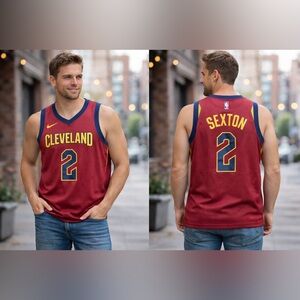 Cleveland Cavaliers Collin Sexton #2 Nike Swingman Jersey Men’s 48 Large NBA